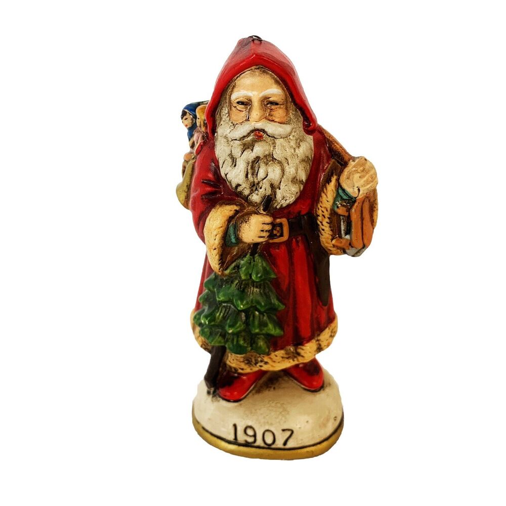 Vintage Memories of Santa Figurine 1907 Christmas Reproductions Inc 1985